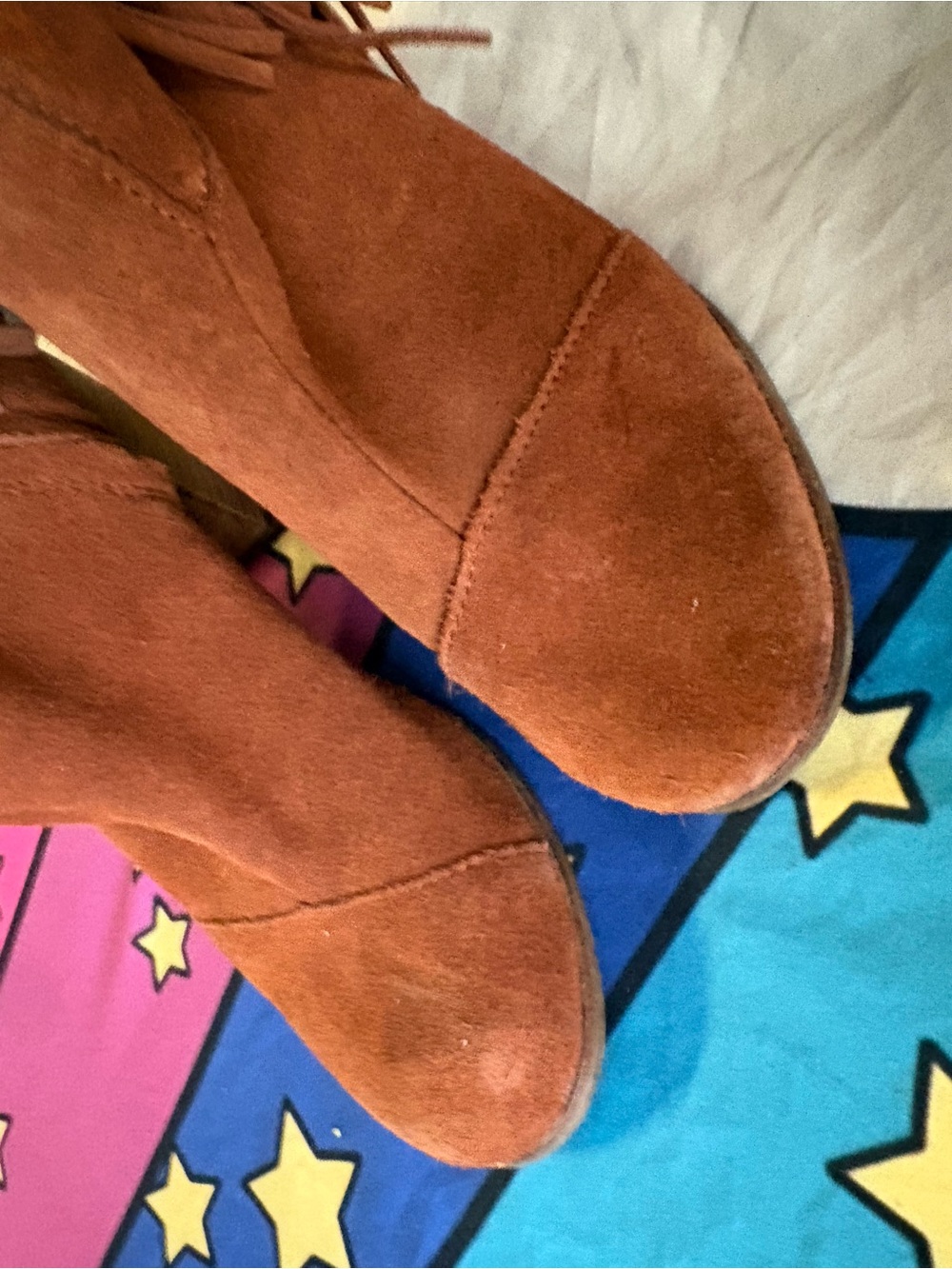 Toms Rust Suede Ankle Booties - Picture 9 of 16